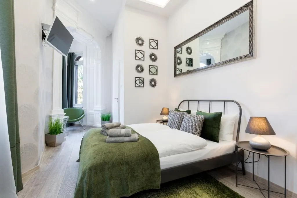 Guest room at one of SLNT Group Kft.'s Budapest properties
